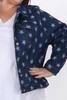 Plus Size Indigo Star Stretch Denim Jacket