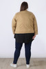 Plus Size Your Go To Stretch Denim Jacket Latte 
