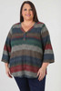 Plus Size Earthy Cotton Blend Easy Wear Button Top