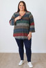 Plus Size Earthy Cotton Blend Easy Wear Button Top