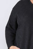 Plus Size Black Casual Long Sleeve Top