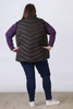 Plus Size Black Essential Quilted Vest