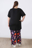 Plus Size Purple Paisley Floral Stretch Gypsy Pant