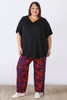 Plus Size Vibrant Floral Gypsy Pant Size 18 to 32