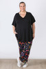 Plus Size Colour Pop Paisley Stretch Gypsy Pant