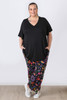 Plus Size Colour Pop Paisley Stretch Gypsy Pant Size 18 to 32