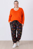 Plus Size Colour Pop Paisley Stretch Gypsy Pant