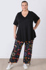 Plus Size Colour Pop Paisley Stretch Gypsy Pant