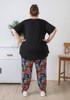 Plus Size Sunburst Floral Gypsy Pant