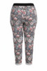 Pink Blooms Roll Up Cuff Track Pants