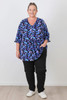 Sapphire Violet Elbow Sleeve Top