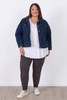 Plus Size Grey Stretch Cargo Track Pant