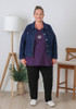 Plus Size Black Fleecy Lounge Pants