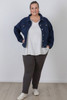 Plus Size Grey Fleecy Lounge Pants