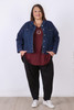 Plus Size Black Bamboo Tapered Leg Pants Sizes 18 to 32