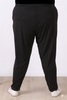 Plus Size Black Bamboo Tapered Leg Pants