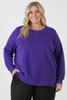 Purple Cotton Fleece  Jumper 