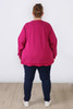 Plus Size Berry Fleecy Cotton Jumper