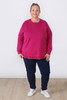 Plus Size Berry Fleecy Cotton Jumper Sizes 18 to 32