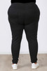 Plus Size Black Jeggings With Pockets 