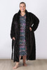 Plus Size Cosy Nights Black Dressing Gown
