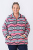 Plus Size Pink Tribal Jumper
