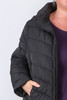 Plus Size Black Puffer Jacket