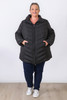 Plus Size Black Quilted Jacket - Curvaceous