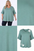 Optional Hearts Eucalyptus Bamboo Tee With Frill Sleeves