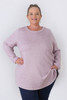 Plus Size Lilac Sparkle Long Sleeve Top