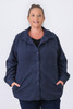 Plus Size Blue Cosy Button Jacket