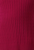 Plus Size Berry Cable Knit Button Neck Jumper