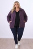 Everyday Warmth Purple Jacket With Removable Hood