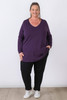 Plus Size Black Cotton Track Pants