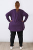 Plus Size Black Cotton Track Pants
