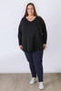 Plus Size Navy Cotton Track Pants