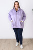 Plus Size Lilac Winter Jacket With Fleece Curvaceous