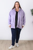 Plus Size Lilac Winter Coat 