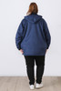 Plus Size Midnight Blue Suedette Jacket in Sizes 18 to 32