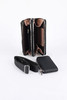 Black Double Zip Pocket Cross Body Bag