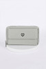 Grey Double Zip Pocket Cross Body Bag
