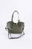 Olive Green Handbag With Decorative Tie