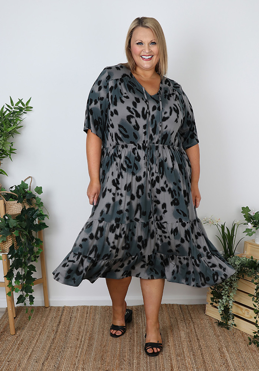 Plus Size Leopard Print Dress | Versatile Style | Sizes 18-32 | Curvaceous  Australia