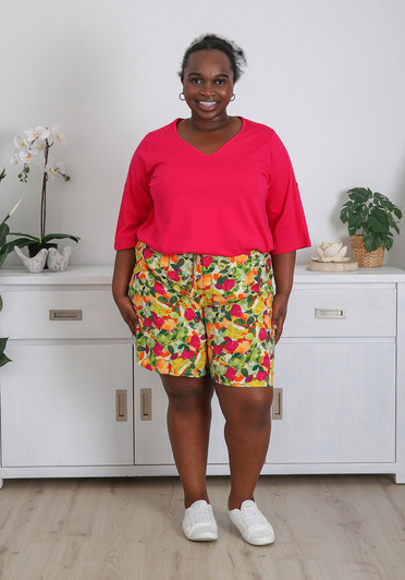 Plus Size Magenta Top