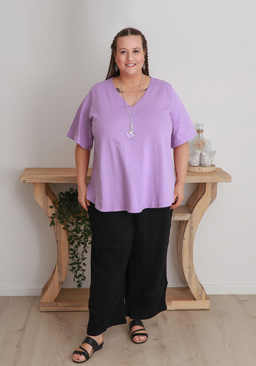 Plus Size Black Textured Casual Pant