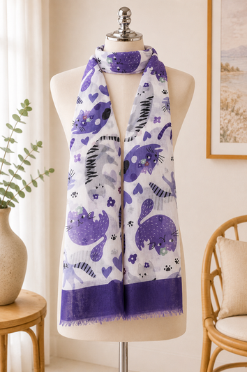 Playful Cats Scarf