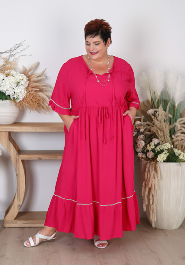 Plus Size Fuchsia Pink Dress