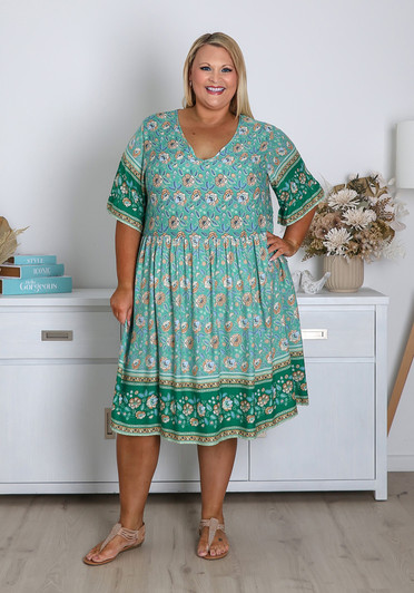 Plus Size Casual Boho Dress