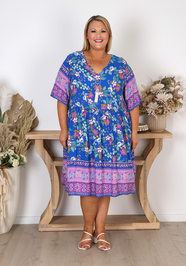 Plus Size Summer Boho Dress