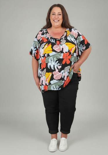 Plus Size Bold And Bright Top 